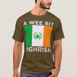 T-shirt Vintage A Wee Bit Highrish Irlande Drapeau St Patr