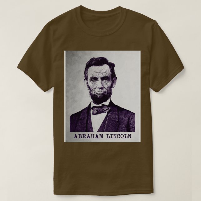 T-shirt Vintage Abraham Lincoln (Design devant)