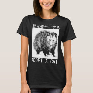 T-shirt Vintage Adopter Un Chat Possum Japonais Opossum