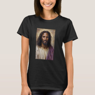 T-shirt Vintage Africain-Noir Jésus Christ Portra