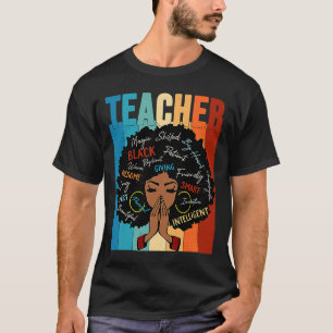 T-shirt Vintage Afro Black Histoire Mois Afro-Américain