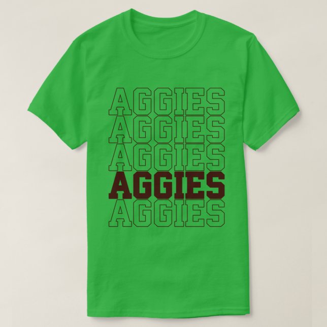 T-shirt vintage Aggies School Spirit (Design devant)
