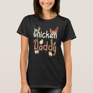 T-shirt Vintage Agritourisme Aquarelle Poulet papa