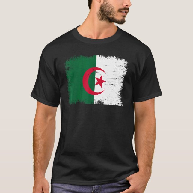 T-shirt Vintage Algeria Flag Algerian Independence Day (Devant)