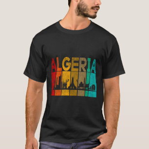 T-shirt Vintage Algérie J'aime Algérie Carte Algérie Footb