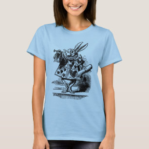 T-shirt Vintage Alice au pays des merveilles Lapin blanc c