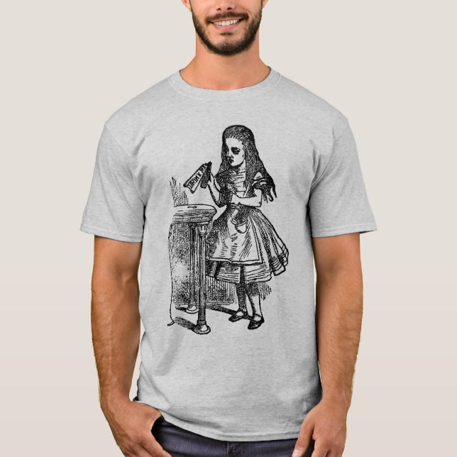 T-shirt Vintage Alice Boire moi (Devant)