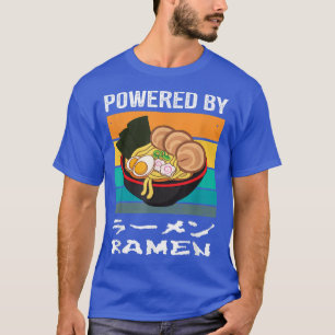 T-shirt Vintage Alimenté Par Ramen - Soupe aux nouilles Ra