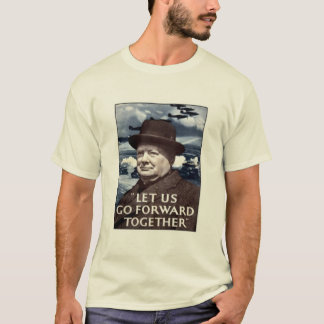 T-shirt Vintage Allons de l'avant ensemble Poster
