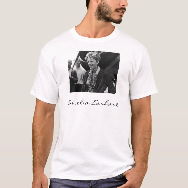 T-shirt Vintage Amelia Earhart Portrait photo (Devant)