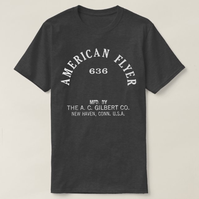 T-shirt Vintage American Flyer Lines 2 (Design devant)