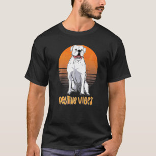 T-shirt Vintage American Old Southern White Buldog