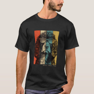 T-shirt Vintage American Water Spaniel Chien Maman Papa M'