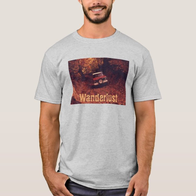 T-shirt Vintage Americana Wanderlust (Devant)