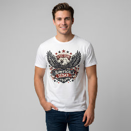 T-shirt Vintage Amérique 250 Aigle royal 1776-2026 Patriot