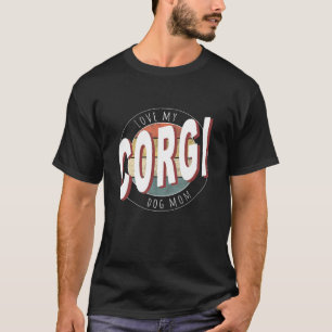 T-shirt Vintage Amour Mon Corgi