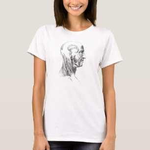 T-shirt Vintage Anatomy Muscles of the head (circa 1852)