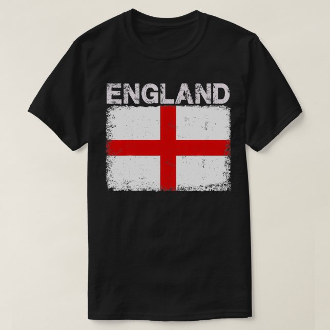 T-shirt Vintage Angleterre Drapeau Anglais Fierté Vêtement (Design devant)