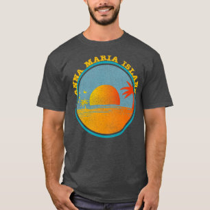 T-shirt Vintage Anna Maria Island Floride Coucher de solei