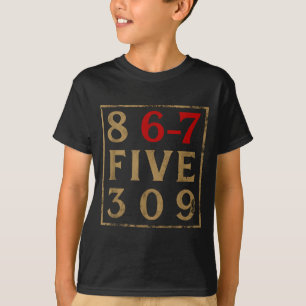T-shirt Vintage années 80 867 Cinq 309 Drôle Rétro Générat
