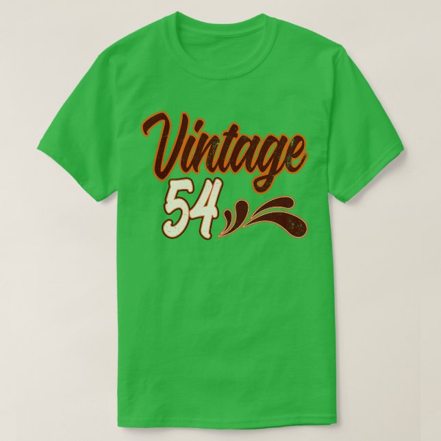 T-shirt Vintage Anniversaire De 54 Ans (Design devant)