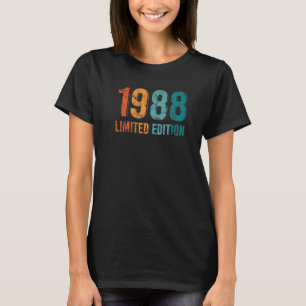 T-shirt Vintage Anniversaire Homme Ou Femme 1988