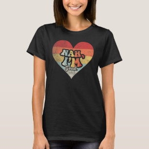 T-shirt Vintage anti-Valentin Coeur Nah Je suis bon