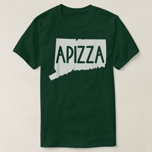 T-shirt Vintage Apizza Connecticut  (Design devant)