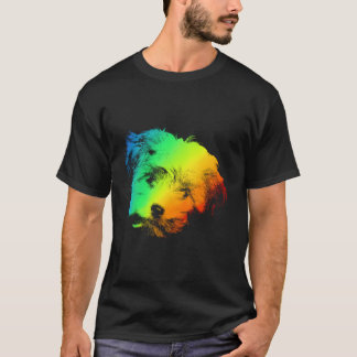 T-shirt Vintage arc-en-ciel coloré Shirt mignonne Shichon