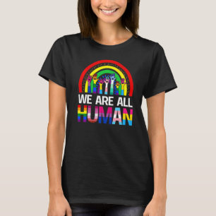 T-shirt Vintage Arc-en-ciel Nous sommes la fierté humaine