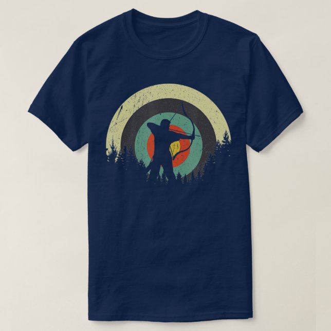 T-shirt Vintage Archer Bow Arrow Archery Lover  (Design devant)
