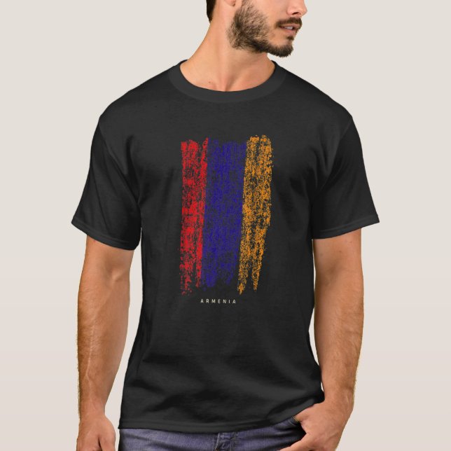 T-shirt Vintage Armenia  Retro Armenian Flag (Devant)