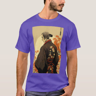 T-shirt Vintage Art japonais classique Japon Samurai Art