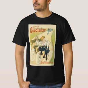T-shirt Vintage Art Nouveau, Bicyclettes Gladiator Cycles