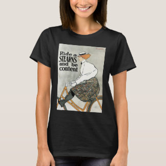 T-shirt Vintage Art Nouveau, Roulez sur des vélos Sterns B