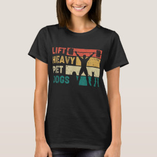 T-shirt Vintage Ascenseur Gros Chiens Pour Animaux De Comp