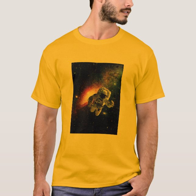 T-shirt vintage astronaute design geek (Devant)