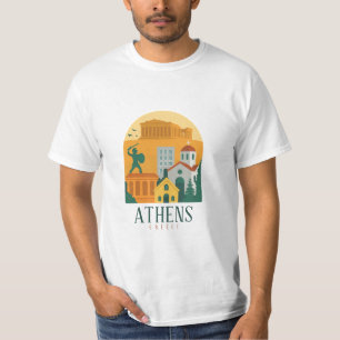 T-shirt Vintage Athènes Grèce Voyage - Parthenon