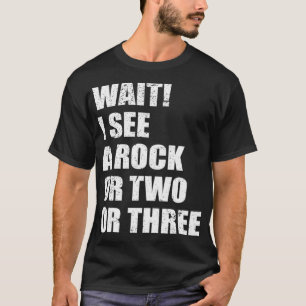 T-shirt Vintage Attends Je Vois Un Rock Drôle Géologie Cad