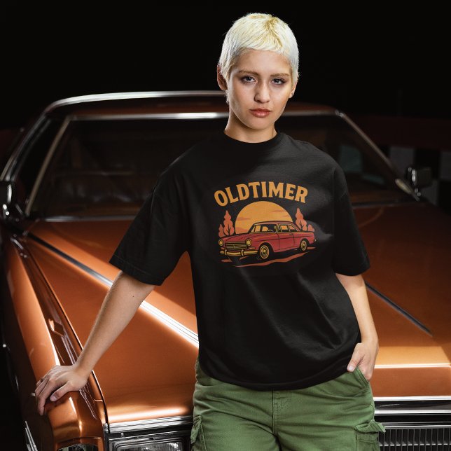 T-shirt Vintage Auto Oldtimer Sunset (Créateur téléchargé)