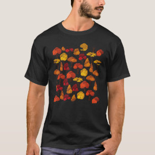 T-shirt Vintage automne arbres Motif