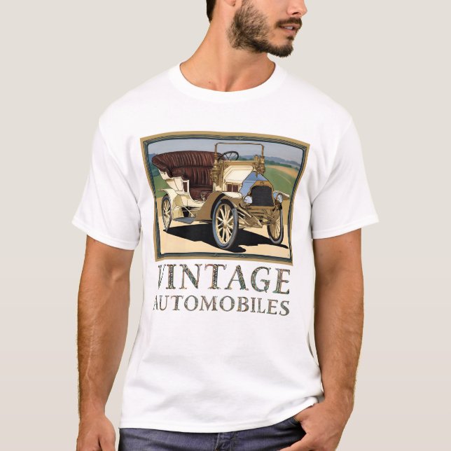 T-shirt vintage Automobiles (Devant)