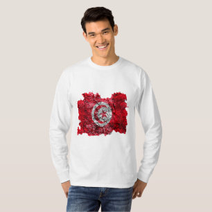 T-shirt vintage avec drapeau de Tunisie