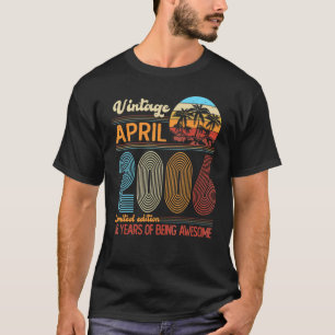 T-shirt Vintage Avril 2006 16 Ans 16e Anniversaire Déco