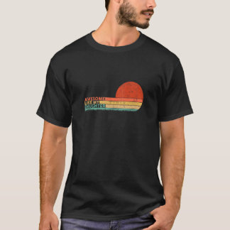 T-shirt Vintage Awesome Comme Ma Fille Fête des pères Moth