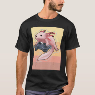 T-shirt Vintage Axolotl Vidéo Gamer Gamesolot