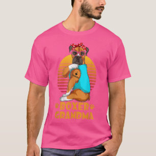 T-shirt Vintage Bandana Boer Grand-mère Amoureux des chien