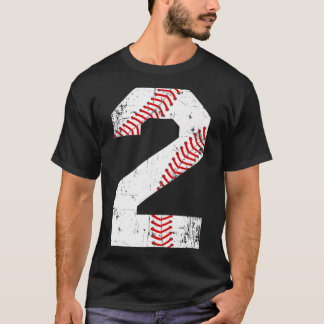 T-shirt Vintage Baseball 2 Jersey Numéro Premium