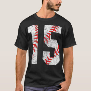 T-shirt Vintage Baseball Maman 15 Jersey Baseball Favorite