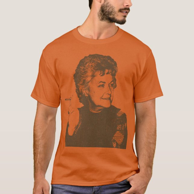 T-shirt VINTAGE Bea Arthur Smoker girl (Devant)